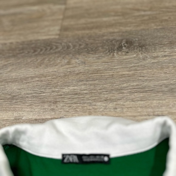 Zara color block striped collared tank top size large - Picture 5 of 5